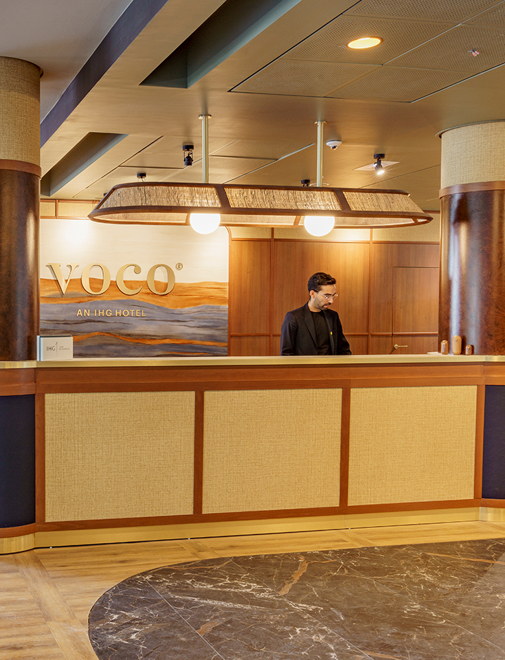 Agencement banque d'accueil