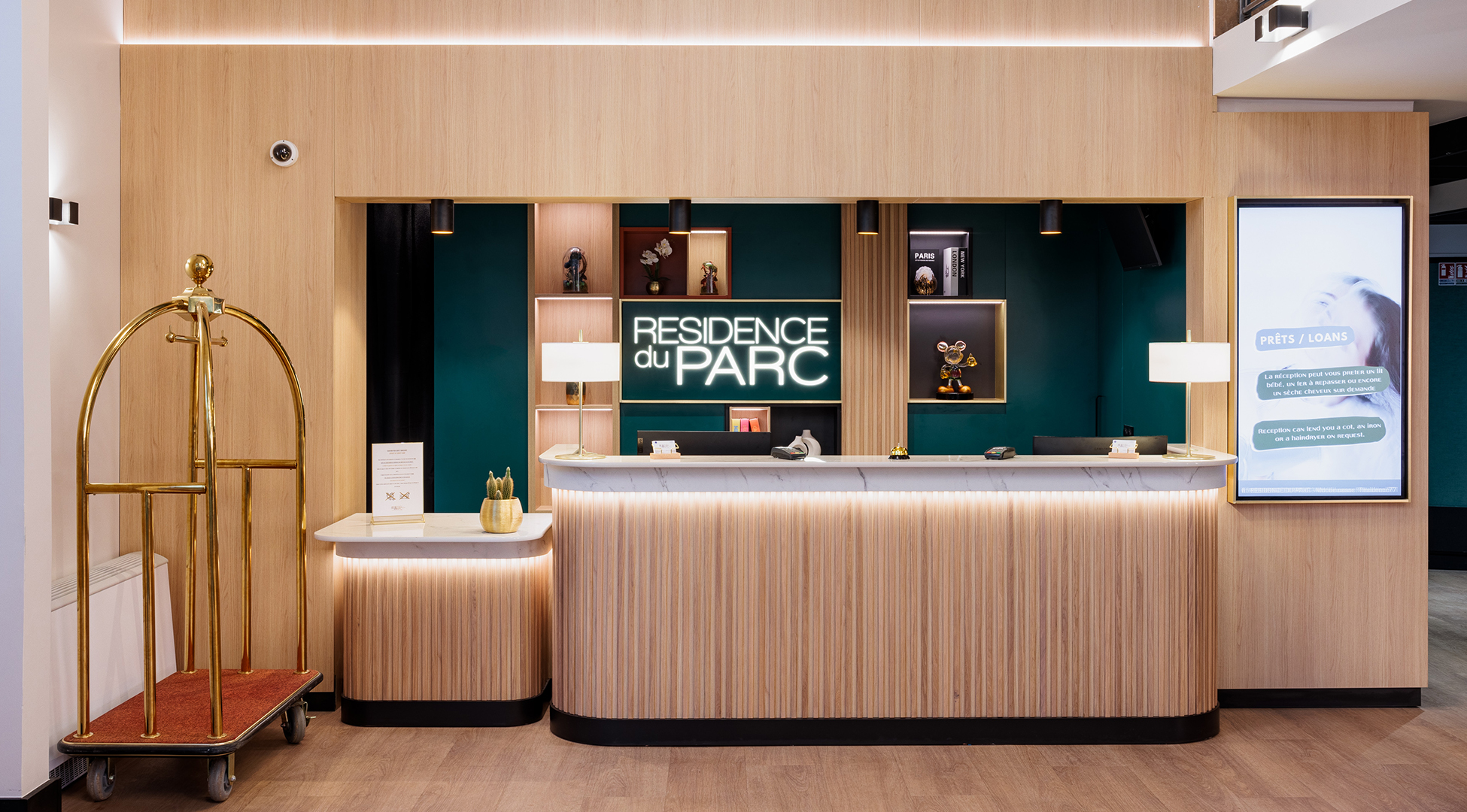 Agencement banque d'acceuil